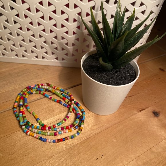 Colorful Beaded Waist Chain, bracelet , necklace or ankle bracelet - - Picture 5 of 16